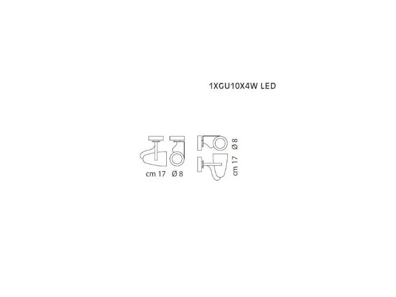 Da parete applique stile Moderna Forata  lp6 Sillux con forte sconto