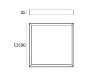 Da soffitto plafoniera Linea light Tara 8332 45w plafoniera led Nero a prezzi outlet