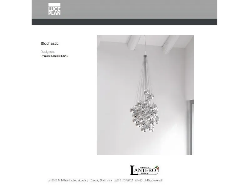 Lampada da soffitto sospesa stochastic design daniel rybakken di Luceplan a prezzo Outlet