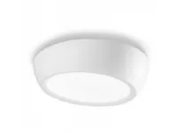 Lampada da soffitto Linea light 7305 plafoniera in gesso Bianco con forte sconto