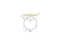 Da soffitto plafoniera Collezione esclusiva 01-2842 febe redo plafoniera led stile Moderna a prezzi outlet