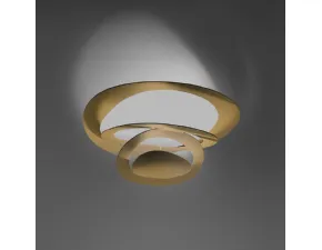 Lampada da soffitto stile Moderno Pirce oro  plafoniera led 44w artemide Collezione esclusiva a prezzi convenienti