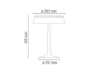 Da tavolo stile Design Bonjour  tavolo Flos in offerta outlet