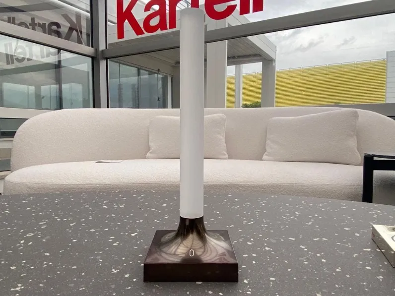 Lampada Ricaricabile Goodnight Kartell - Design Philippe Starck, Dimmerabile, 29 Cm, Rame Lucido