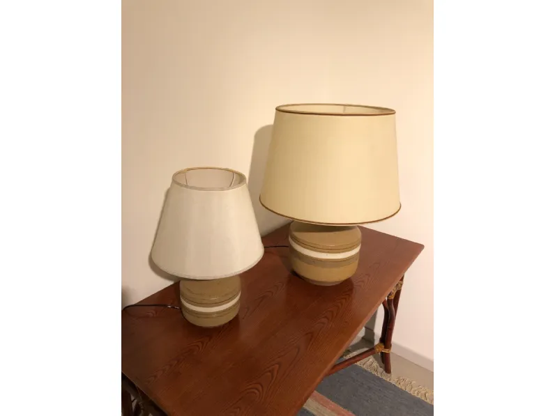 Lampada da tavolo I tre Greta Ambra a prezzi outlet