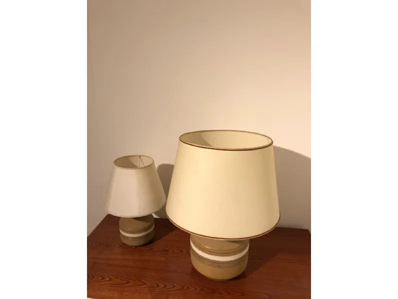 Lampada da tavolo I tre Greta Ambra a prezzi outlet