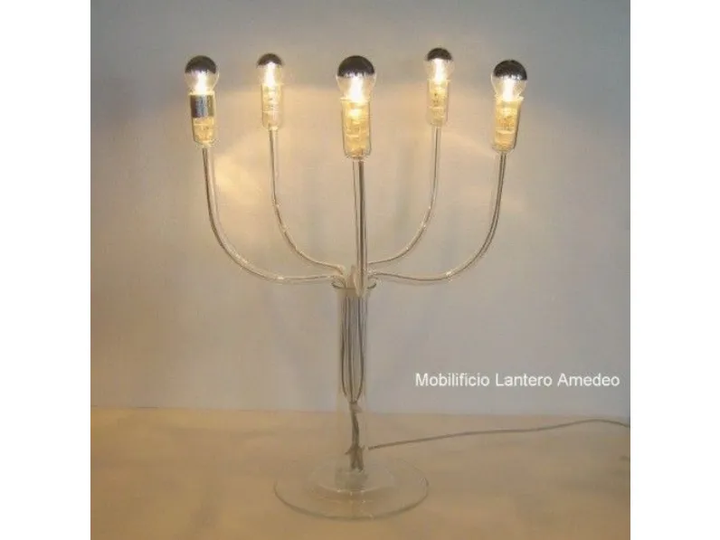 Da tavolo in vetro Lampada minimal art.3542l5 Fontana arte a prezzo Outlet