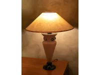 Lampada da tavolo in vetro Lampada murano/ scavo rosa  Artigianale in Offerta Outlet