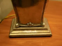 Lampada da tavolo stile Classica Lampada in peltro vestigia Artigianale in saldo