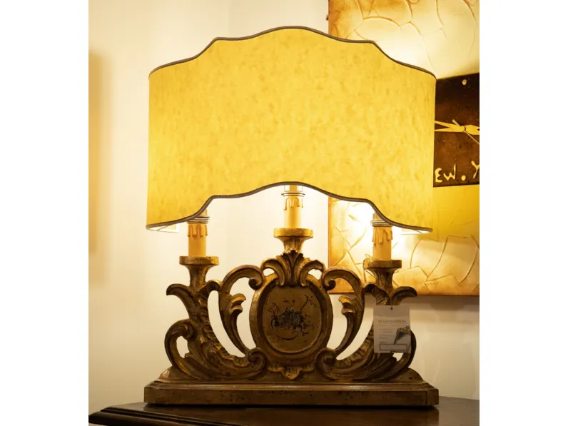 Lampada da tavolo stile Classica Lampada oro grifoni silvano Grifoni vittorio in offerta outlet