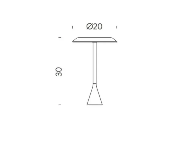Lampada da tavolo Panama mini led battery  Nemo a prezzo Outlet 
