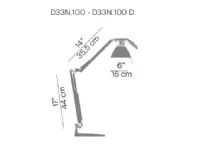 Lampada da tavolo Luceplan Fortebraccio d33 stile Moderno con forte sconto