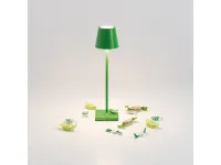Lampada da tavolo in metallo Poldina micro green lampada da tavolo led Zafferano in Offerta Outlet