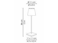 Lampada da tavolo Poldina tavolo pro led dimmer 2,2w Zafferano con un ribasso esclusivo