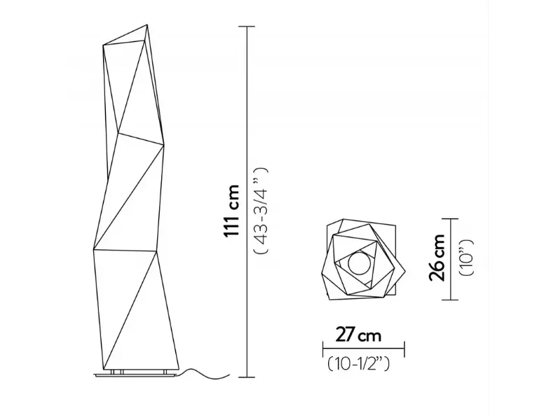 Scopri la Lampada da terra Diamond large Slamp con un ribasso esclusivo!