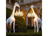 Lampada Giraffe in love  design bianco  Artigianale in OFFERTA OUTLET