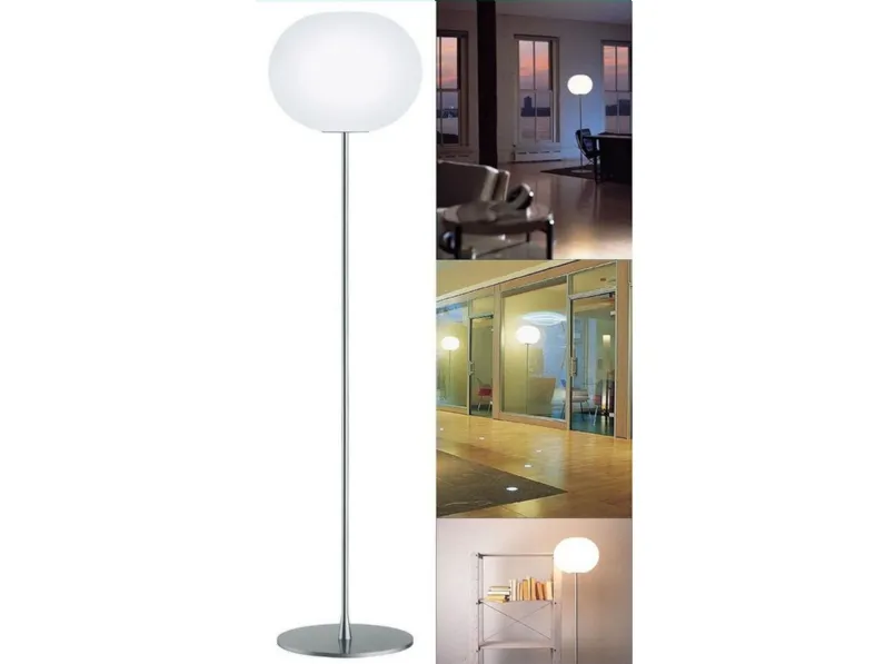 Lampada da terra Glo-ball floor 3 Flos in Offerta Outlet 