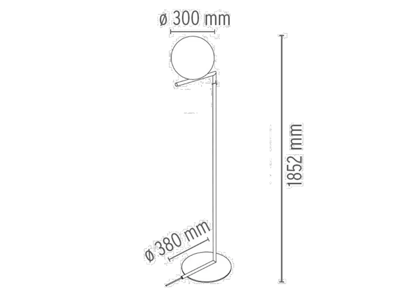 Lampada da terra Ic f2 outdoor Flos a prezzo Outlet 