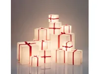 Lampada da terra stile Design Merry cubo 43x43 light white-rgb led Slide in saldo
