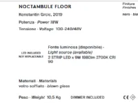 Lampada da terra Noctambule floor 1 high cylinders small base Flos a prezzo Outlet 