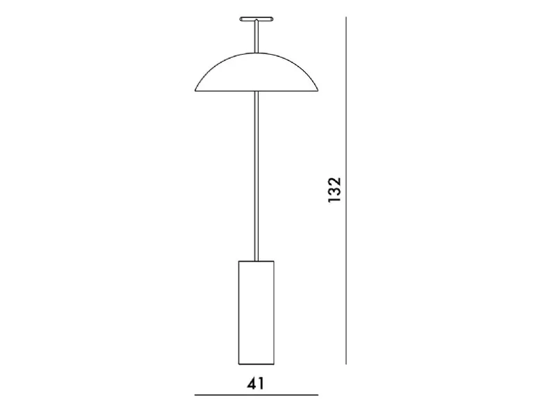 Lampada da terra Kartell Geen-a Nero a prezzi convenienti