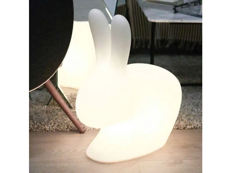 Lampada da terra  lampada rabbit con led ricaricabile Qeeboo a prezzo Outlet 