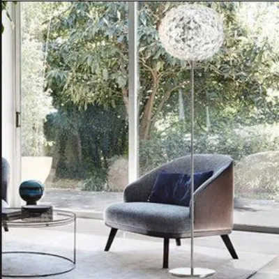Lampada da terra Kartell Planet Trasparente con forte sconto