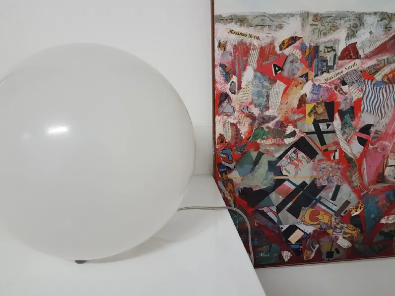 Lampada da terra Slide Globo Bianco con forte sconto