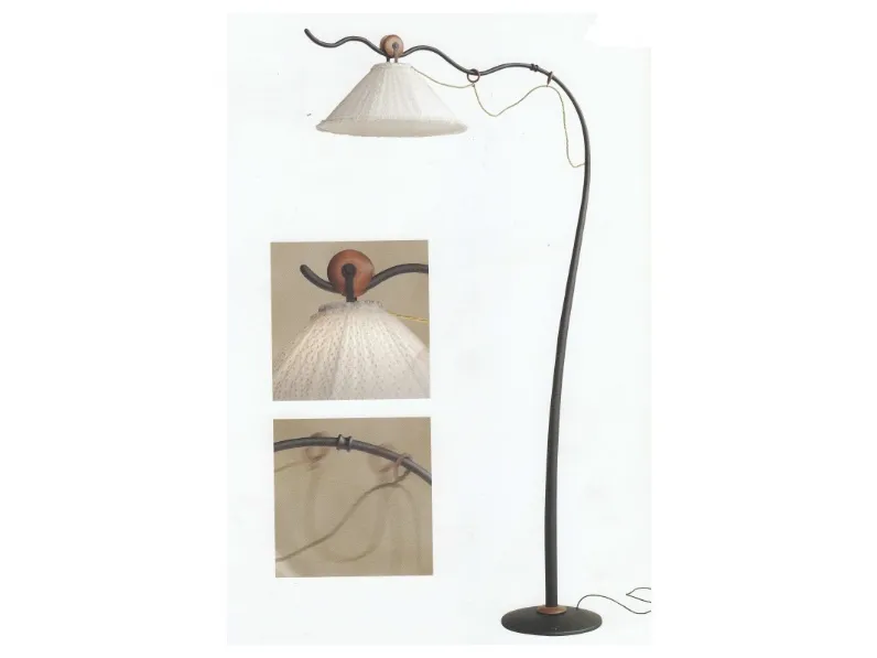 Lampada da terra Classica 1130 Lipparini, illuminazione in offerta outlet.