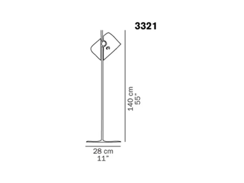 Lampada da terra Coupè 3321 O-luce in Offerta Outlet 