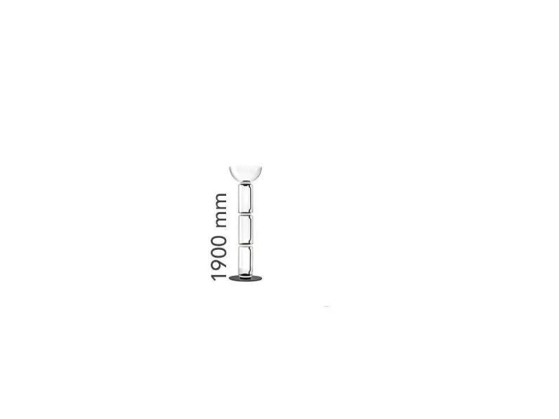 Lampada da terra Noctambule floor 3 high cylinders & bowl Flos a prezzo Outlet 
