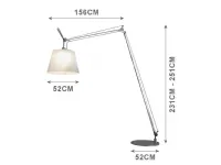 Lampada da terra stile Moderno Tolomeo maxi Artemide in offerta outlet