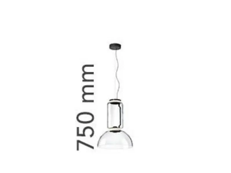 Lampada Flos Noctambule suspension 1 low cylinder and bowl a PREZZI OUTLET