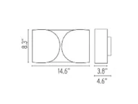 Applique da parete stile Design Foglio  nickel spazolato Flos scontato