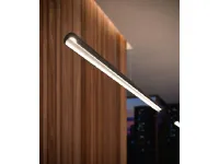 A sospensione in metallo Halfpipe 2 sospensione led 38w Linea light a prezzo Outlet