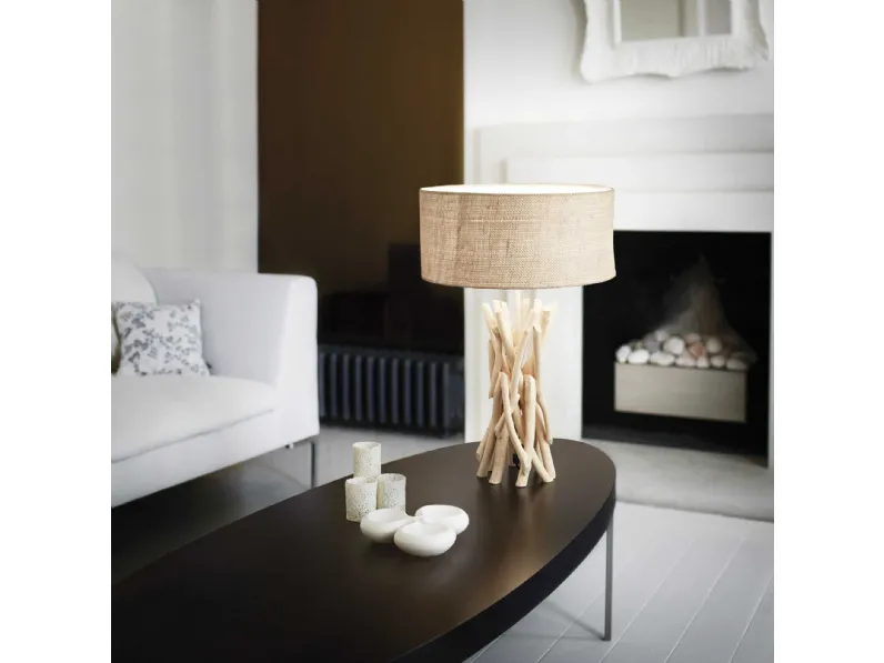 Lampada Ideal lux Driftwood tl1 a PREZZI OUTLET