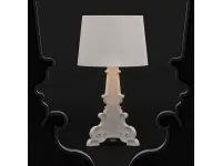 Lampada da tavolo Bourgie 9077 Kartell bianca con sconto esclusivo