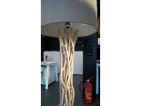 Da terra stile Etnico Lampada a piantana drift wood Ideal lux in saldo