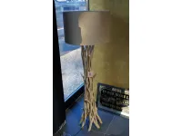 Da terra stile Etnico Lampada a piantana drift wood Ideal lux in saldo