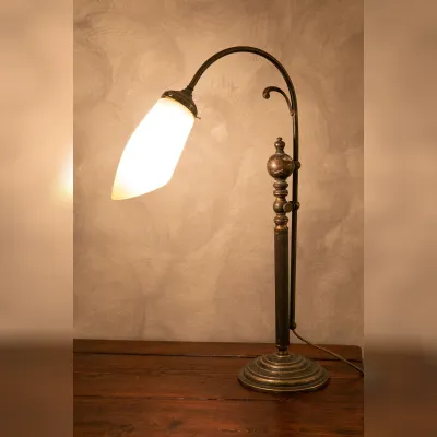 Lampada Lampada da tavolo ottone brunito Grande arredo in OFFERTA OUTLET