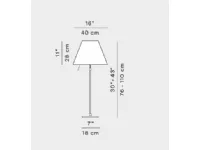 Lampada da tavolo in metallo Costanza d13c Luceplan in Offerta Outlet