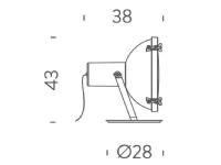 Lampada da terra Projecteur 365 floor  Nemo a prezzo Outlet 