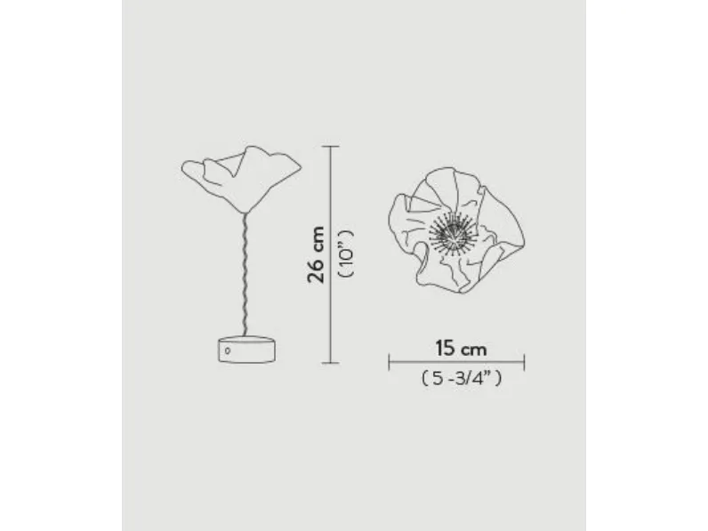 Lampada da tavolo Lafleur Slamp in Offerta Outlet. Un must per arredatori!