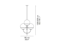 A sospensione Lyndon 450 O-luce a prezzo Outlet 