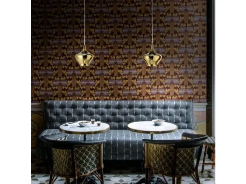Lampada a sospensione Studio italia design Lampada a sospensione in vetro soffiato oro lodes stile Moderno a prezzi outlet