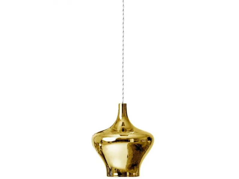 Lampada a sospensione Studio italia design Lampada a sospensione in vetro soffiato oro lodes stile Moderno a prezzi outlet