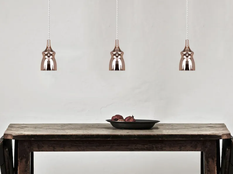 Lampada a sospensione Studio italia design Lampada studio italia design lampada a sospensione in vetro soffiato oro rosa lodes Altri colori a prezzi outlet