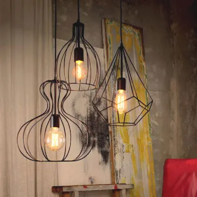Lampada Artigianale Tris lampade a sospensione ampolla di ideal lux a PREZZI OUTLET