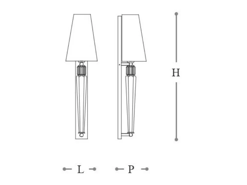 scopri la Lampada da parete 8057/ap Italamp, stile Design Spillo!