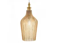 A sospensione Collezione esclusiva Cleofe s12 gea luce sospensione  vetro  Ambra con forte sconto